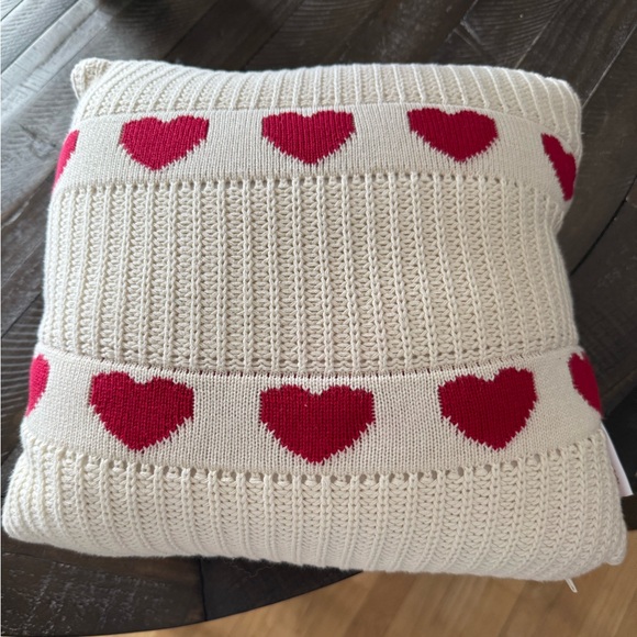 Homegoods Other - Valentine’s Day Decor Knit Heart Pillow 14” X 14” Home Goods Cover/ Insert